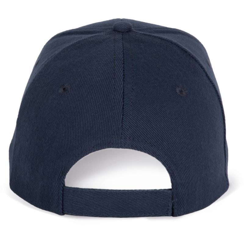 Casquette 6 panneaux en coton épais avec sandwich contrasté, 340 g/m²