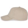 Casquette 6 panneaux en coton épais avec sandwich contrasté, 340 g/m²