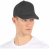 Casquette 5 panneaux en coton réglable par boucle métallique, 260 g/m²