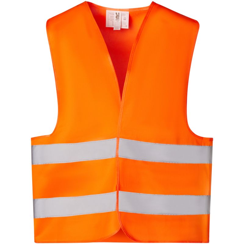 Gilet de sécurité haute visibilité velcro avec deux bandes réfléchissantes