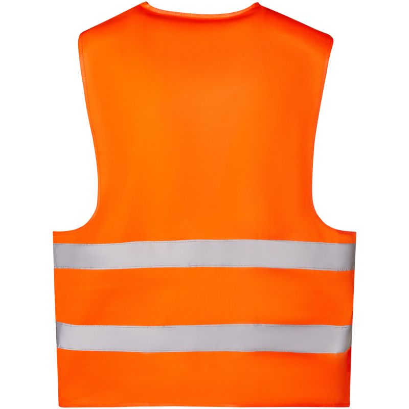 Gilet de sécurité haute visibilité velcro avec deux bandes réfléchissantes