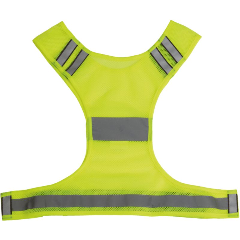 Gilet en filet fluorescent et réfléchissant adapté à la pratique sportive