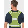 Gilet en filet fluorescent et réfléchissant adapté à la pratique sportive