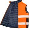 Bodywarmer de sécurité doudoune haute visibilité réversible, 220 g/m²