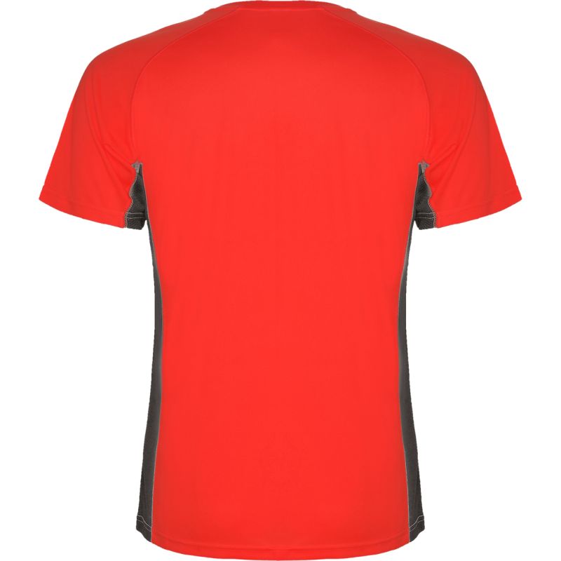 T-shirt technique adulte combiné deux tissus, manches courtes raglan, 140 g/m²