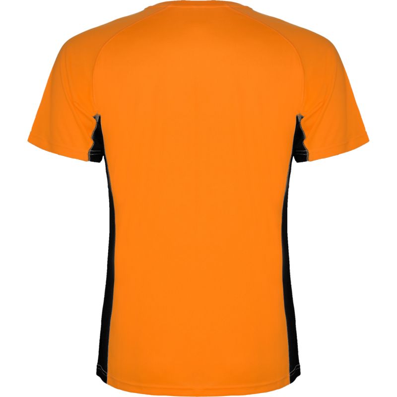 T-shirt technique adulte combiné deux tissus, manches courtes raglan, 140 g/m²