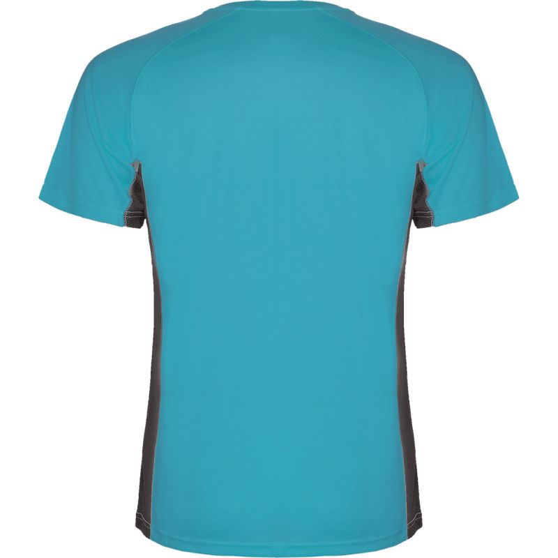 T-shirt technique adulte combiné deux tissus, manches courtes raglan, 140 g/m²