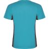 T-shirt technique adulte combiné deux tissus, manches courtes raglan, 140 g/m²