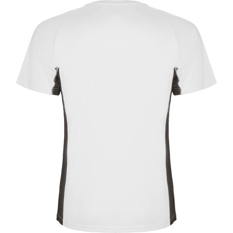 T-shirt technique adulte combiné deux tissus, manches courtes raglan, 140 g/m²