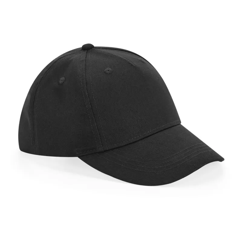 Casquette enfant 5 panneaux réglable en coton bio, visière préformée