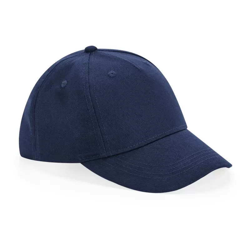 Casquette enfant 5 panneaux réglable en coton bio, visière préformée