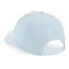 Casquette enfant 5 panneaux réglable en coton bio, visière préformée