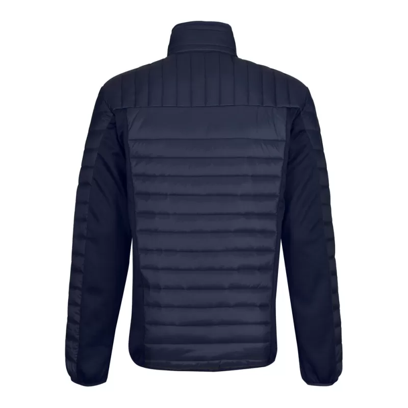 Veste matelassée bi-matière, déperlante, panneaux stretchs, compressible