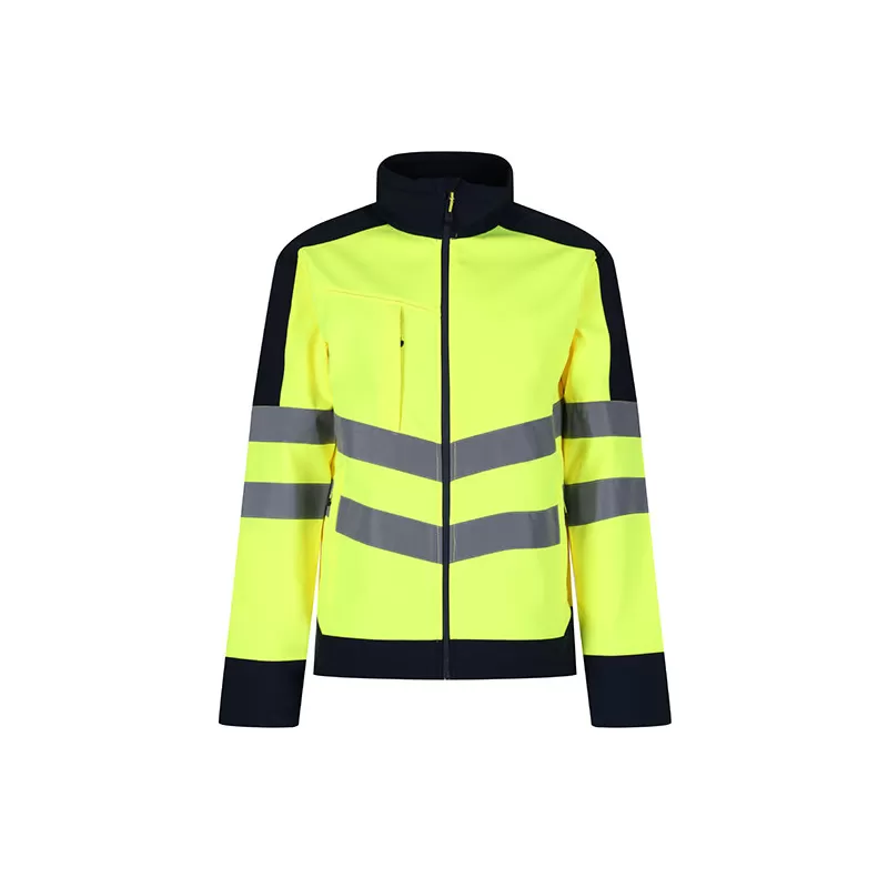 Veste softshell imperméable, respirant, haute visibilité, 310 g/m²