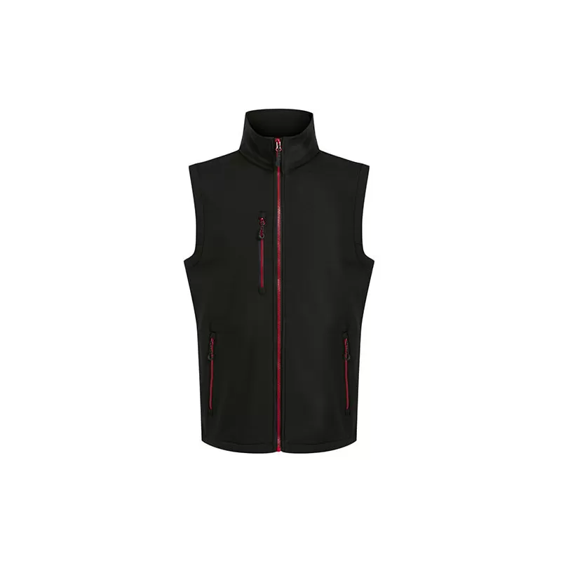 Bodywarmer softshell doublure polaire, coupe-vent, imperméable, 270 g/m²