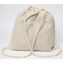 Sac à dos ficelle, 100% coton OEKO-TEX, 140 g/m²