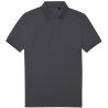 Polo homme en polyester recyclé et coton Optimium, maille piquée respirante