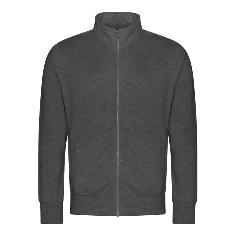 Sweat zippé unisexe sans capuche, fermeture zippée YKK, 330 g/m²