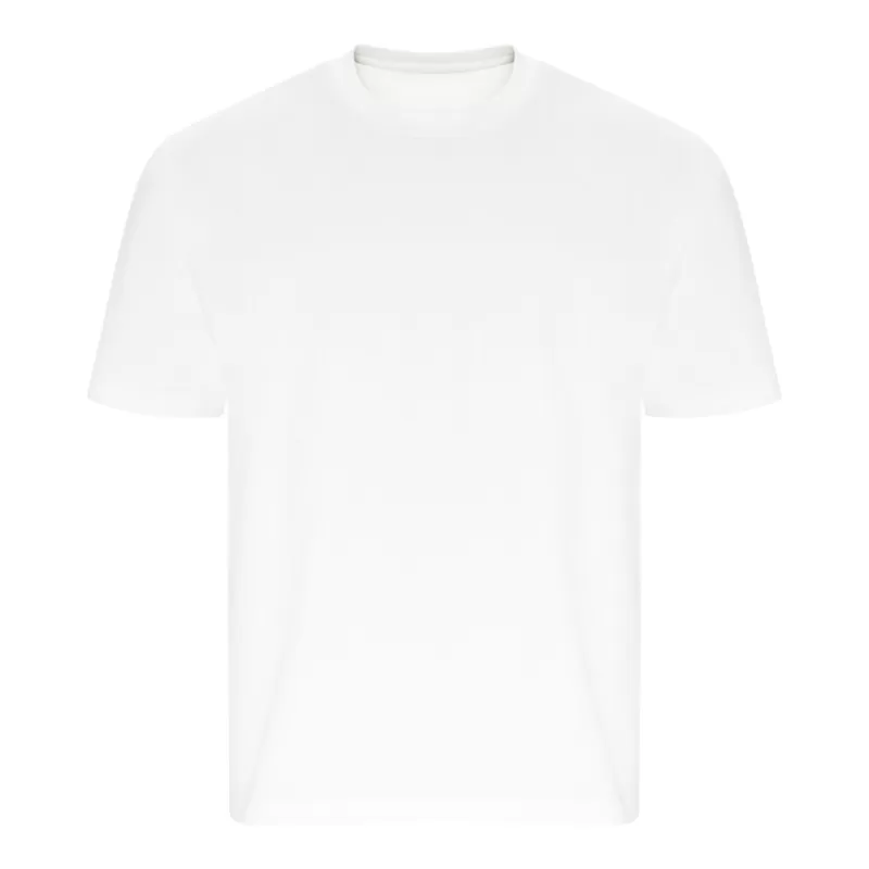 Tee-shirt ample en coton recyclé sans étiquette de marque, 220 g/m²