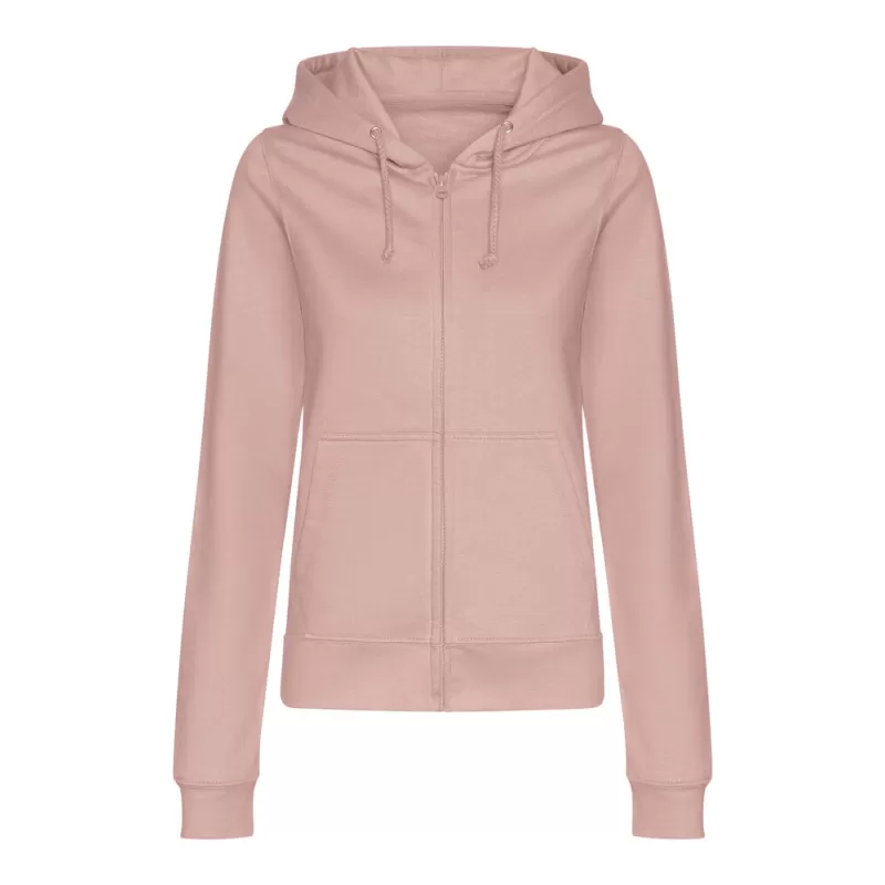 Sweat femme zippé à capuche homme ton sur ton Zoodie, 280 g/m²