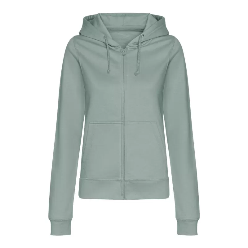 Sweat femme zippé à capuche homme ton sur ton Zoodie, 280 g/m²