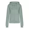 Sweat femme zippé à capuche homme ton sur ton Zoodie, 280 g/m²