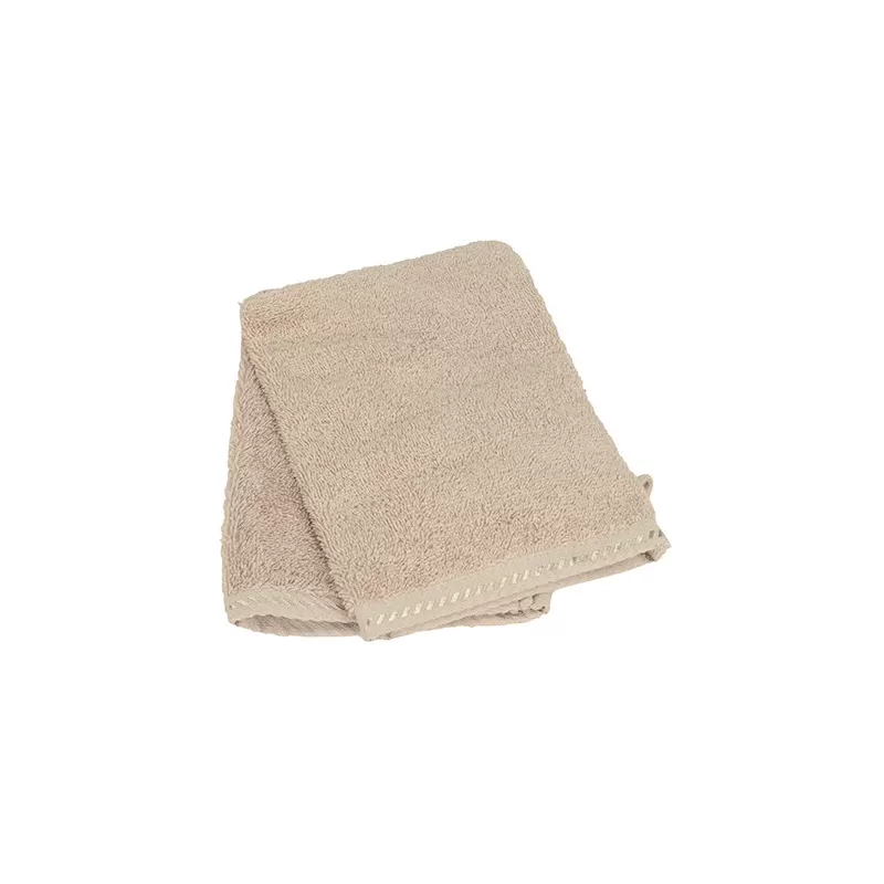 Gant de toilette en coton doux et moelleux avec bords satinés, 500 g/m²