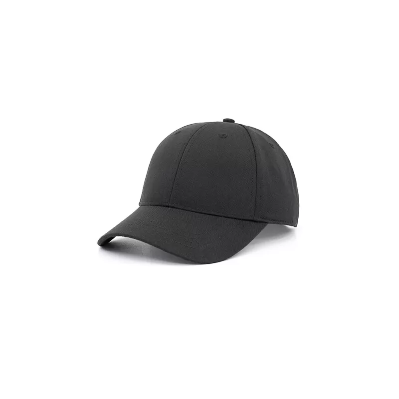 Casquette 6 panneaux en polycoton recyclé, front renforcé, fermeture velcro, 260 g/m²