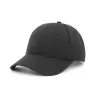 Casquette 6 panneaux uni en polyester recyclé, front renforcé, confort premium