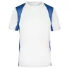 T-shirt running respirant et léger bicolore en polyester, 140 g/m²