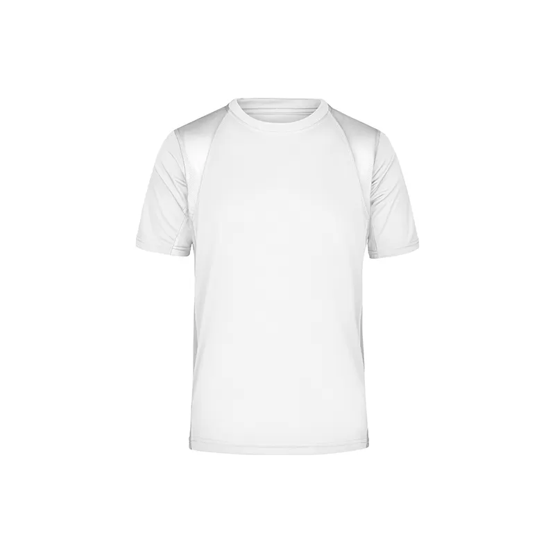 T-shirt running respirant et léger bicolore en polyester, 140 g/m²