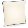 Housse de coussin bicolore en coton issu du commerce équitable, 305 g/m²