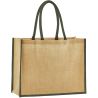 Sac shopping en toile de jute, poignées de transport en coton