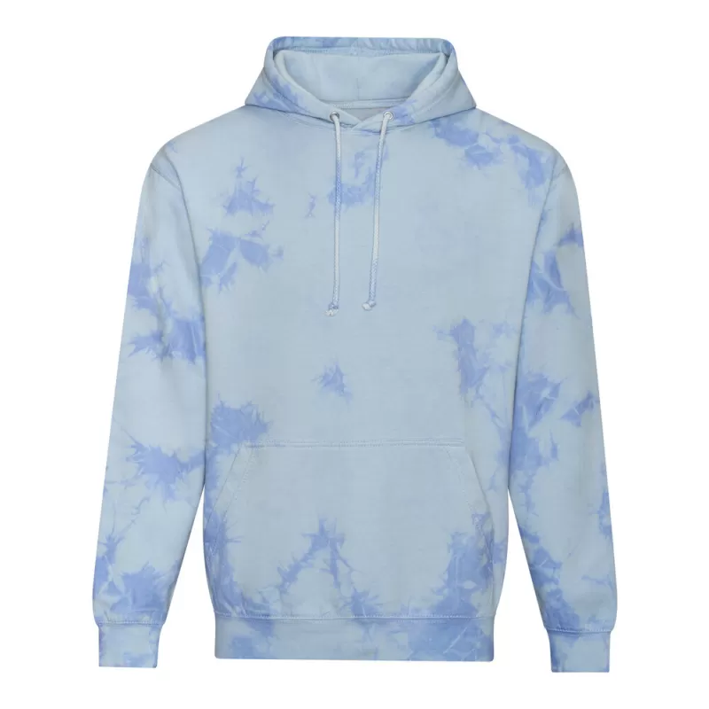 Sweat à capuche tie-dye, capuche doublée avec cordon de serrage rond, 280 g/m²