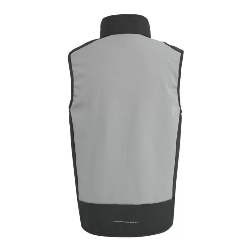 Bodywarmer bicolore softshell polyester recyclé, coupe-vent, déperlant, 260 g/m²