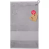 Serviette de golf en coton écologique avec œillet en métal et mousqueton inclus, 450 g/m²