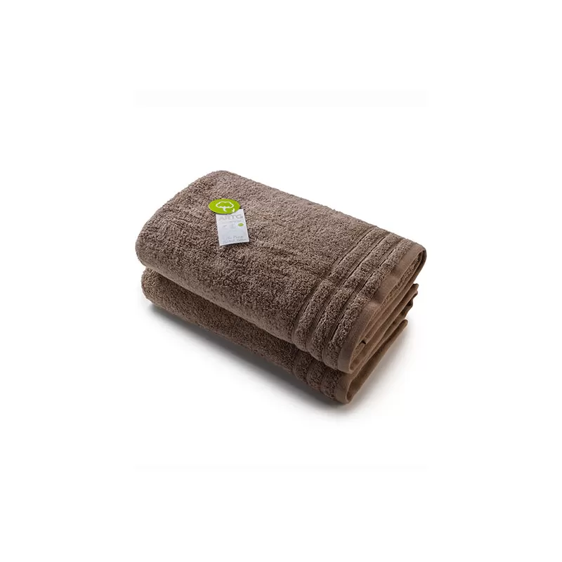 Serviette de bain en coton bio douce et absorbante, format 70 x 140 cm, 600 g/m²