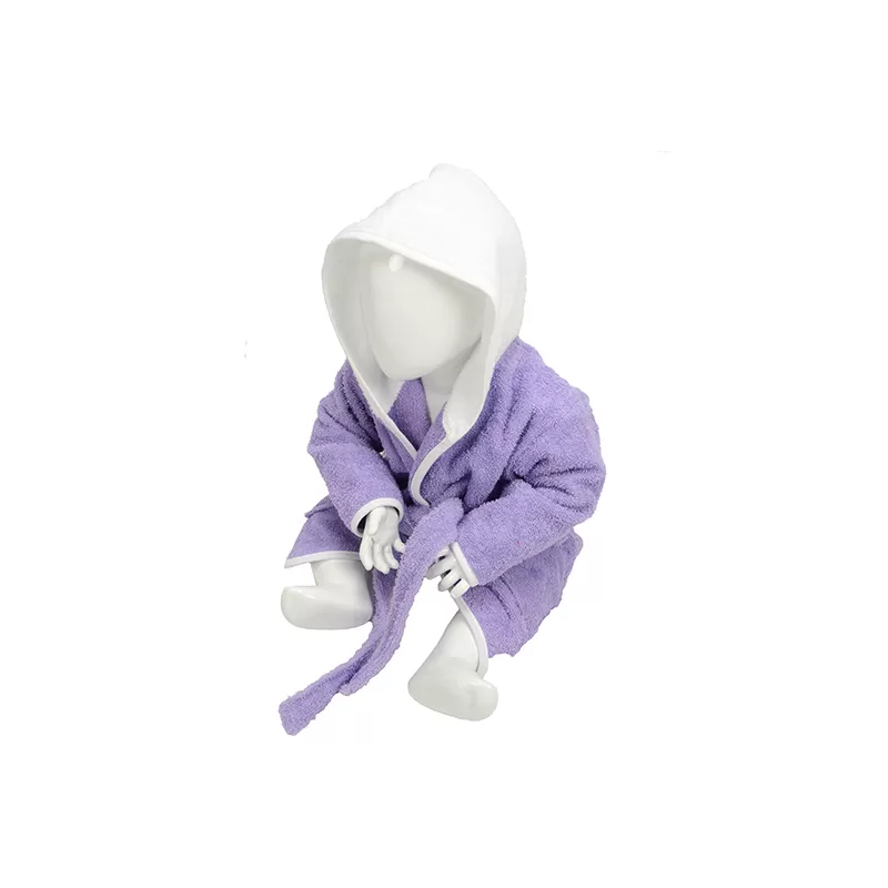 Peignoir éponge à capuche pour bébé jusqu'à 36 mois en coton, 400 g/m²