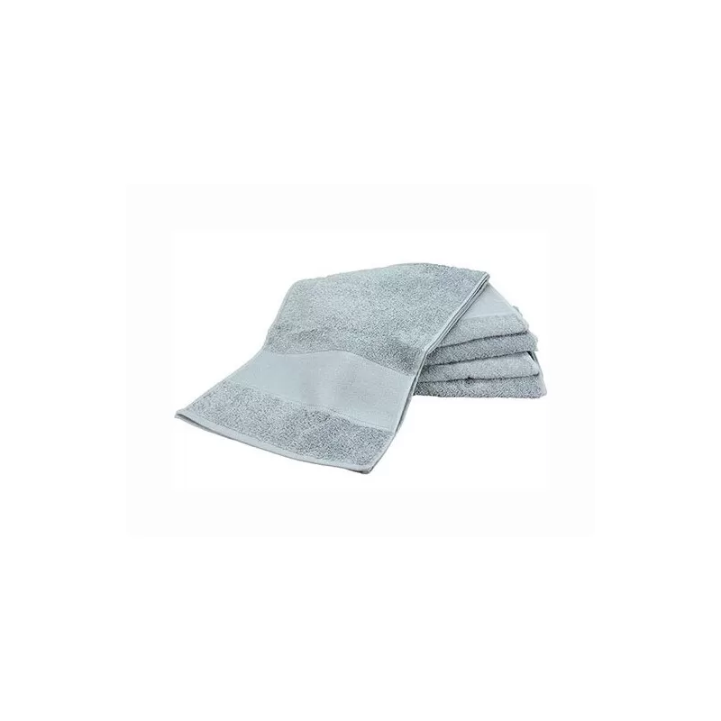 Serviette de sport imprimable en coton uni, format 30 x 140 cm, 450 g/m²