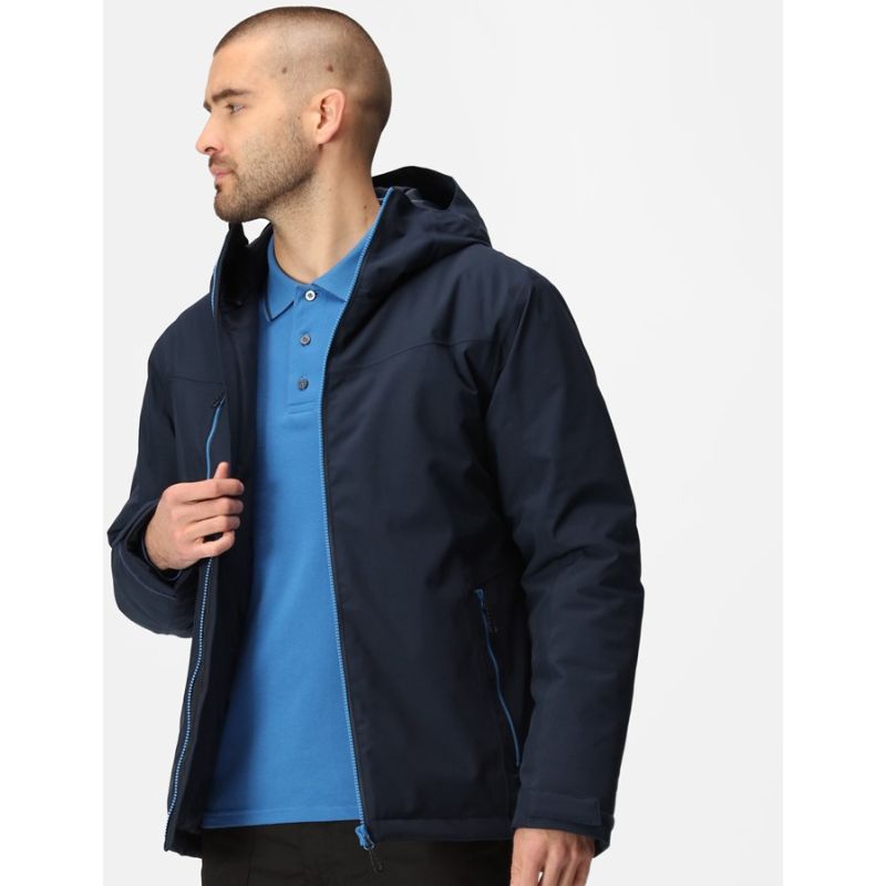 Veste matelassée imperméable en polyester recyclé, Isotex 10000, 165 g/m²