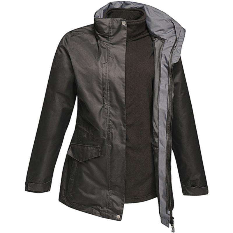 Parka 3 en 1 femme respirante polyester Isotex 10000, polaire intérieure, 145 g/m²