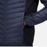 Veste matelassée bi-matière, déperlante, panneaux stretchs, compressible