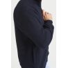 Sweat zippé unisexe sans capuche, fermeture zippée YKK, 330 g/m²