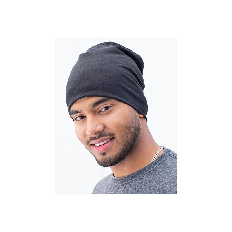 Bonnet agréable et confortable en coton biologique, tricot double couche