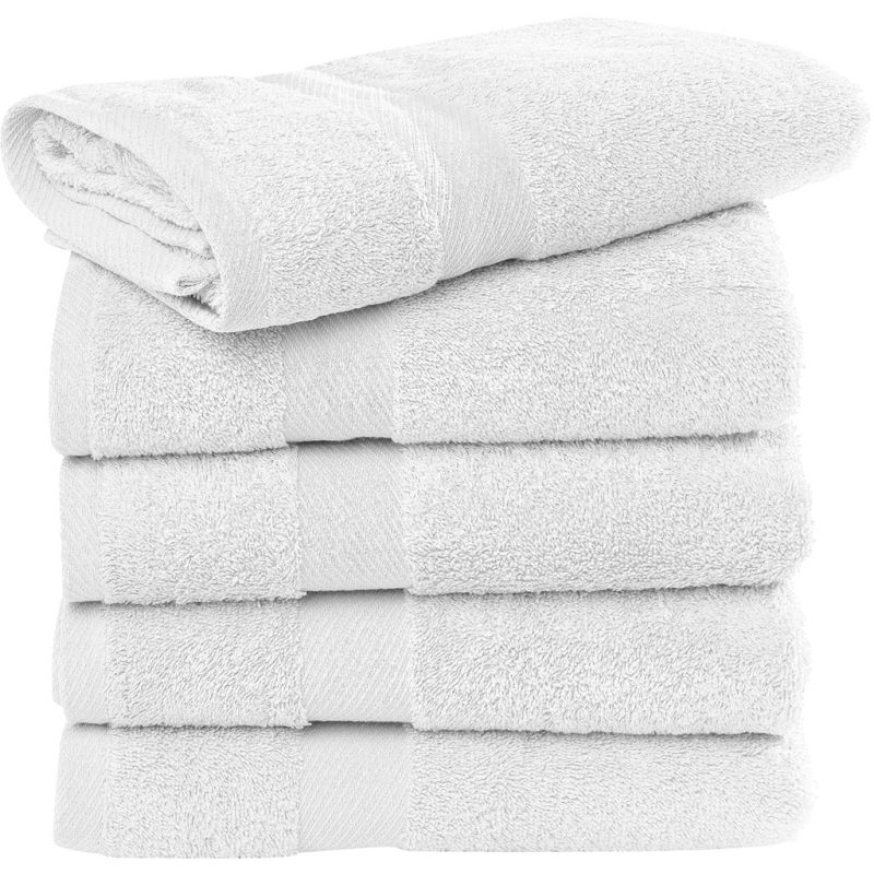 Serviette de toilette ou de bain épaisse pas cher en coton, 550 g/m²