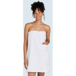 Serviette de sauna en coton avec fermeture à scratch, 420 g/m²