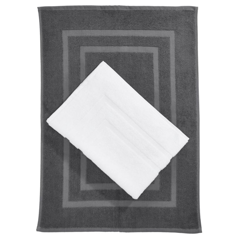 Tapis de bain de qualité Hôtel en coton, 50 x 70 cm, 700 g/m²