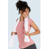 Serviette de sport avec 2 attaches en coton peigné, 420 g/m²