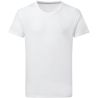 T-shirt homme en coton, col fin, coupe moderne, parfait en DTG et en sérigraphie, 160 g/m²