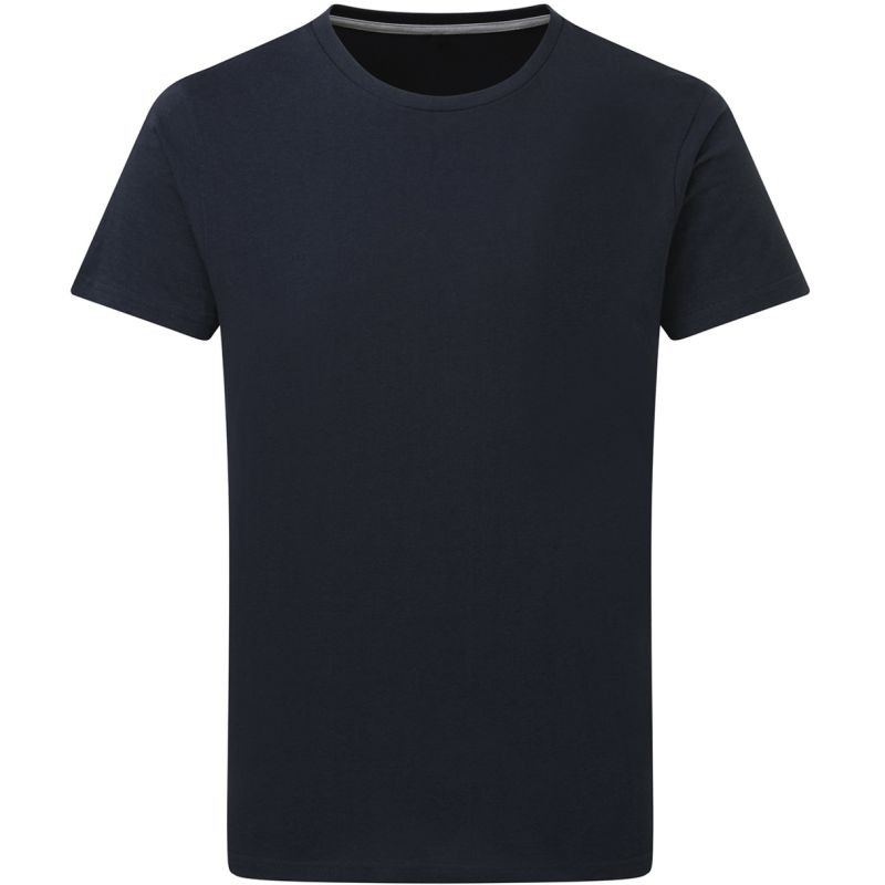 T-shirt homme en coton, col fin, coupe moderne, parfait en DTG et en sérigraphie, 160 g/m²